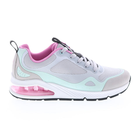 Skechers Uno 2 Runabout 155638 Womens Gray Canvas Lifestyle Sneakers Shoes