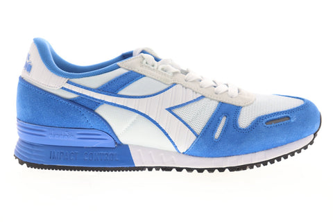 Diadora Titan II 158623-C6626 Mens White Suede Lace Up Low Top Sneakers Shoes