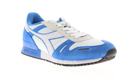 Diadora Titan II 158623-C6626 Mens White Suede Lace Up Low Top Sneakers Shoes