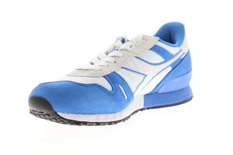 Diadora Titan II 158623-C6626 Mens White Suede Lace Up Low Top Sneakers Shoes