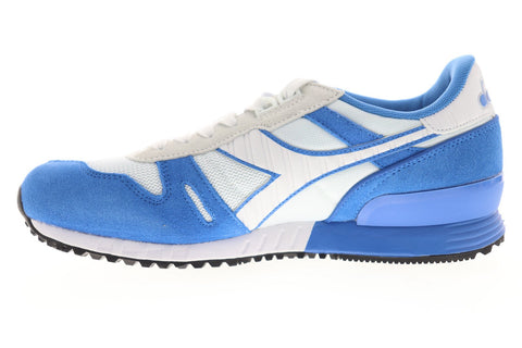 Diadora Titan II 158623-C6626 Mens White Suede Lace Up Low Top Sneakers Shoes