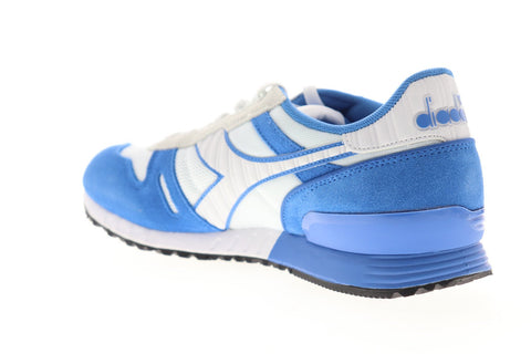 Diadora Titan II 158623-C6626 Mens White Suede Lace Up Low Top Sneakers Shoes