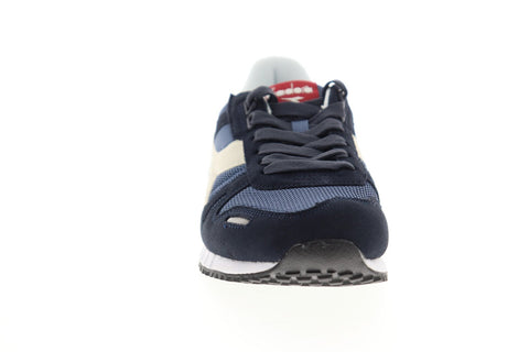 Diadora Titan II 158623-C7655 Mens Blue Suede Lace Up Low Top Sneakers Shoes