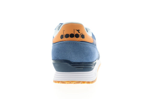 Diadora Titan II 158623-C7686 Mens Blue Suede Lace Up Low Top Sneakers Shoes