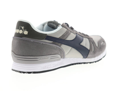 Diadora Titan II 158623-C8240 Mens Gray Suede Lace Up Low Top Sneakers Shoes