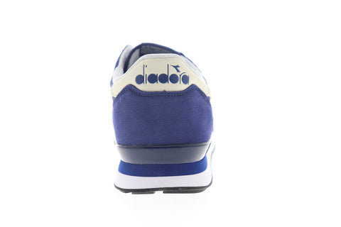 Diadora Camaro 159886-60024 Mens Blue Suede Lace Up Low Top Sneakers Shoes