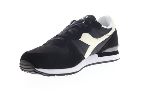 Diadora Camaro 159886-C0641 Mens Black Suede Lace Up Low Top Sneakers Shoes