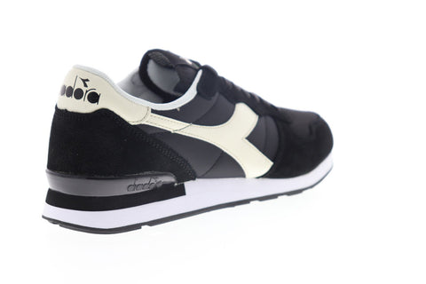 Diadora Camaro 159886-C0641 Mens Black Suede Lace Up Low Top Sneakers Shoes