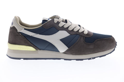 Diadora Camaro 159886-C5603 Mens Gray Suede Lace Up Low Top Sneakers Shoes