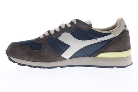 Diadora Camaro 159886-C5603 Mens Gray Suede Lace Up Low Top Sneakers Shoes