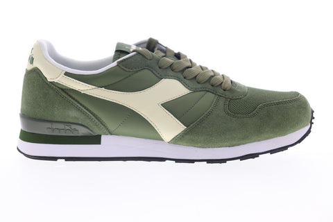 Diadora Camaro 159886-C6307 Mens Green Suede Lace Up Low Top Sneakers Shoes