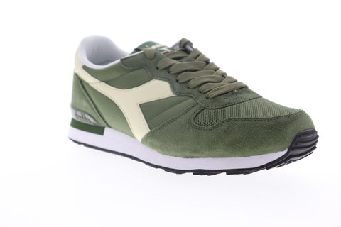 Diadora Camaro 159886-C6307 Mens Green Suede Lace Up Low Top Sneakers Shoes