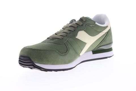 Diadora Camaro 159886-C6307 Mens Green Suede Lace Up Low Top Sneakers Shoes