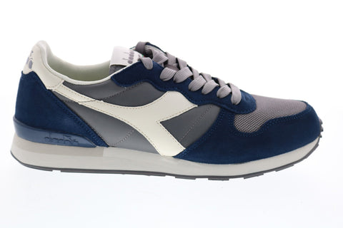 Diadora Camaro 159886-C8236 Mens Blue Suede Lace Up Lifestyle Sneakers Shoes