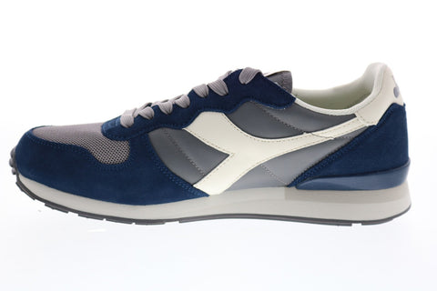 Diadora Camaro 159886-C8236 Mens Blue Suede Lace Up Lifestyle Sneakers Shoes