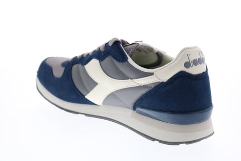 Diadora Camaro 159886-C8236 Mens Blue Suede Lace Up Lifestyle Sneakers Shoes
