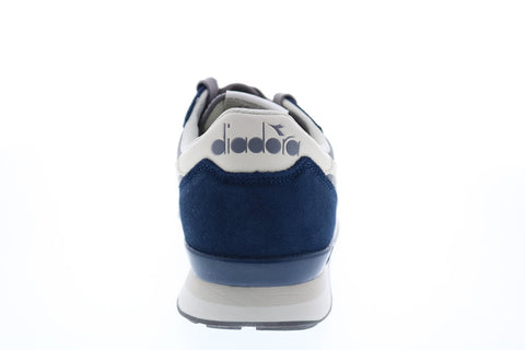 Diadora Camaro 159886-C8236 Mens Blue Suede Lace Up Lifestyle Sneakers Shoes