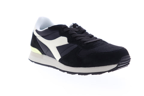 Diadora Camaro 159886-C2609 Mens Black Suede Lace Up Lifestyle Sneakers Shoes