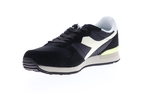 Diadora Camaro 159886-C2609 Mens Black Suede Lace Up Lifestyle Sneakers Shoes