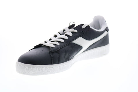 Diadora Game L Low Waxed 160821-C1092 Mens Black Lifestyle Sneakers Shoes