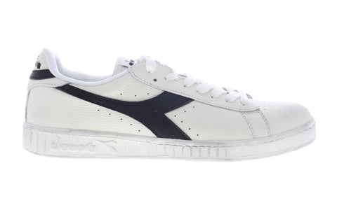 Diadora Game L Low Waxed 160821-C0351 Mens White Lifestyle Sneakers Shoes