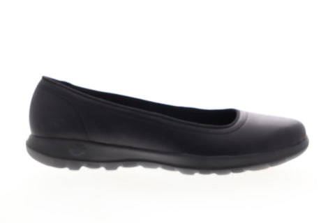 Skechers Gowalk Lite Finest 16371 Womens Black Leather Casual Flats Shoes