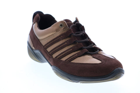 Ecco Ecco Match Tie 16763-54255 Womens Brown Leather Lifestyle Sneakers Shoes