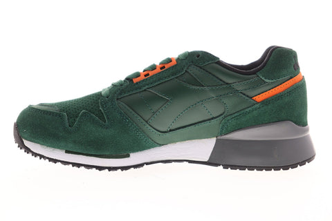 Diadora I.C 4000 Premium 170945-70156 Mens Green Suede Low Top Sneakers Shoes