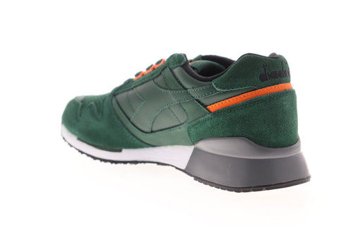 Diadora I.C 4000 Premium 170945-70156 Mens Green Suede Low Top Sneakers Shoes