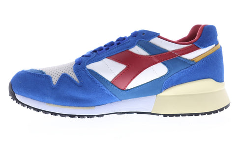Diadora I.C. 4000 Premium 170945-C6642 Mens Blue Suede Low Top Sneakers Shoes