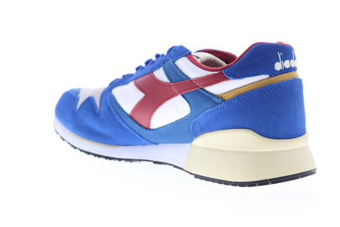 Diadora I.C. 4000 Premium 170945-C6642 Mens Blue Suede Low Top Sneakers Shoes