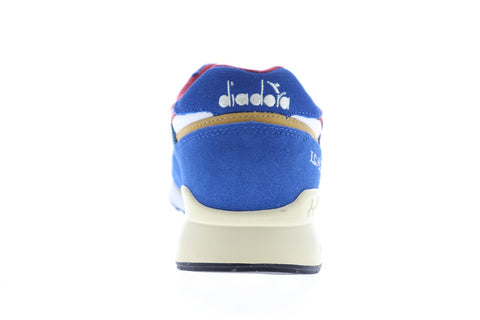 Diadora I.C. 4000 Premium 170945-C6642 Mens Blue Suede Low Top Sneakers Shoes