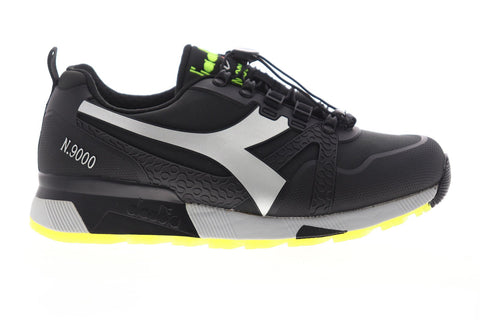 Diadora N9000 WNT Bright 170956-C0787 Mens Black Low Top Sneakers Shoes