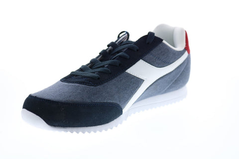 Diadora Jog Light C 171578-60065 Mens Blue Canvas Lifestyle Sneakers Shoes