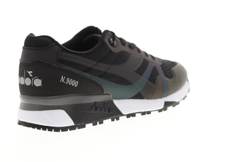 Diadora N9000 Mm Hologram Mens Black Mesh Athletic Lace Up Running Shoes