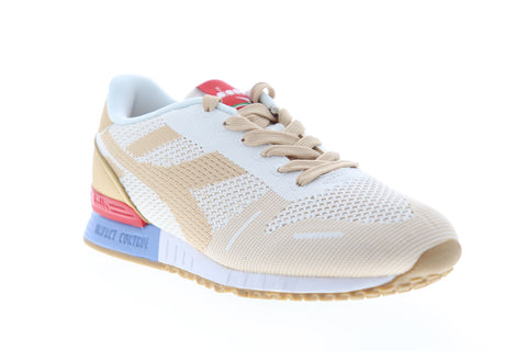 Diadora Titan Weave 171829-C7148 Mens White Canvas Lifestyle Sneakers Shoes