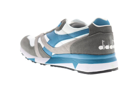Diadora N9000 III Mens Gray Suede & Mesh Athletic Lace Up Running Shoes