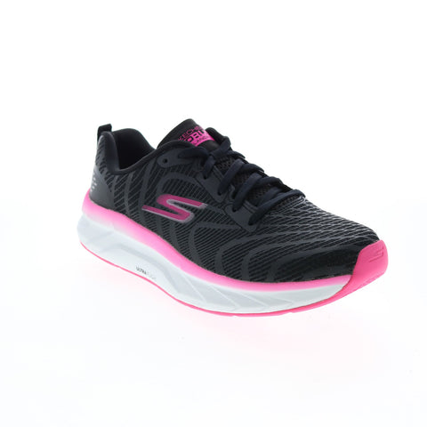 Skechers Go Run Balance 2 172013 Womens Black Canvas Athletic Running Shoes