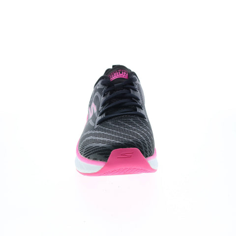 Skechers Go Run Balance 2 172013 Womens Black Canvas Athletic Running Shoes