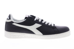 Diadora Game L Low 172526-C1092 Mens Black Leather Low Top Sneakers Shoes