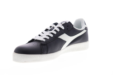 Diadora Game L Low 172526-C1092 Mens Black Leather Low Top Sneakers Shoes