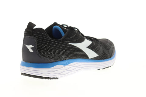 Diadora Flamingo 172873-C6616 Mens Black Mesh Lace Up Lifestyle Sneakers Shoes