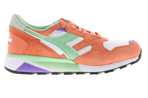 Diadora N9002 173073-C8002 Mens Orange Suede Retro Low Top Sneakers Shoes