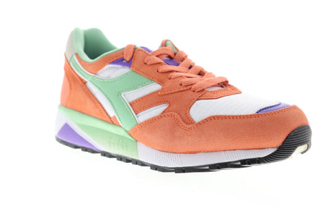 Diadora N9002 173073-C8002 Mens Orange Suede Retro Low Top Sneakers Shoes