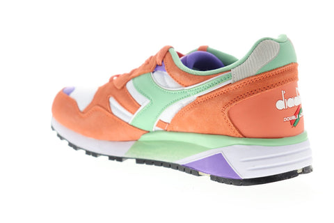 Diadora N9002 173073-C8002 Mens Orange Suede Retro Low Top Sneakers Shoes
