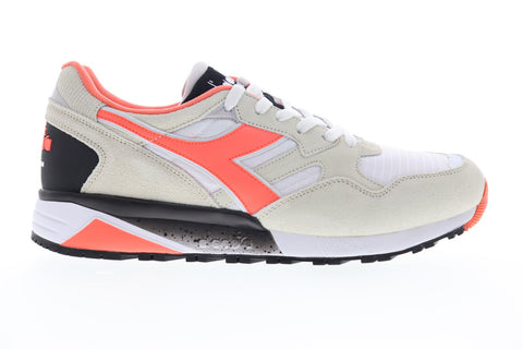 Diadora N9002 173073-C8462 Mens Gray Suede Lace Up Low Top Sneakers Shoes