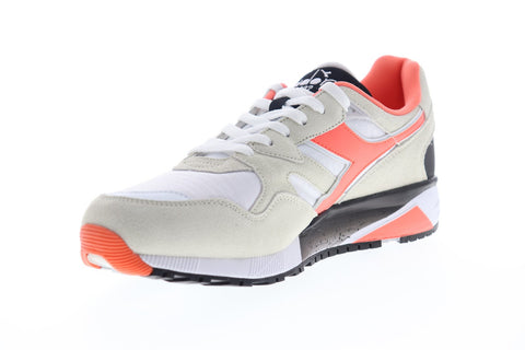 Diadora N9002 173073-C8462 Mens Gray Suede Lace Up Low Top Sneakers Shoes