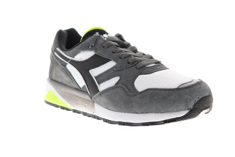 Diadora N9002 173073-C4400 Mens Gray Suede Low Top Lifestyle Sneakers Shoes