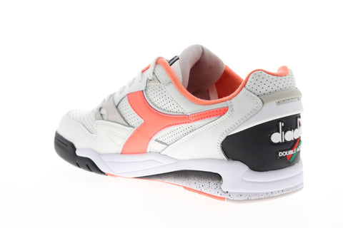 Diadora Rebound Ace Mens White Leather Low Top Lace Up Sneakers Shoes