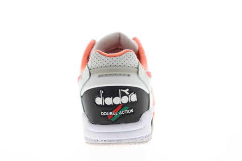 Diadora Rebound Ace Mens White Leather Low Top Lace Up Sneakers Shoes